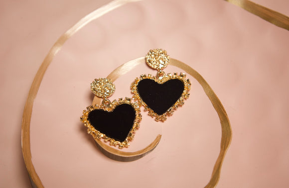 Gold Black Heart