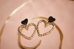 Gold Black Heart