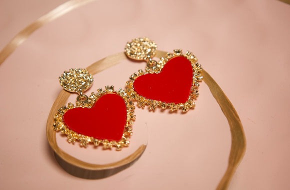 Red & Gold Hearts