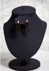 Black & Gold Earrings