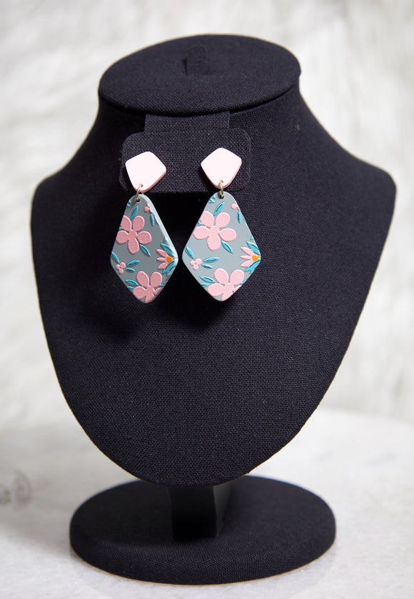 Pink & Bluee Earrings
